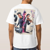 T-shirt Dj sur chemise imprimée (Dos)