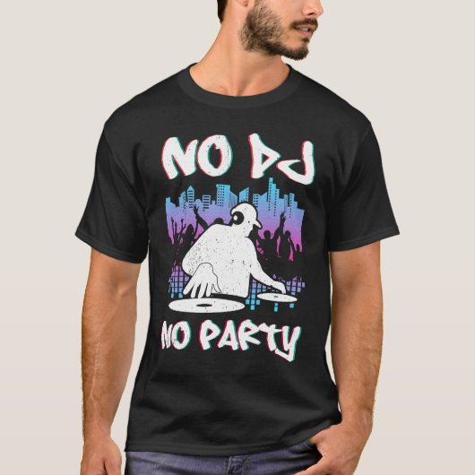 T-shirt DJ Techno Youth him Sound Techno Synth (Devant)