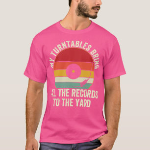 T-shirt DJ Tourne-disque DJ Design Disque Jockey