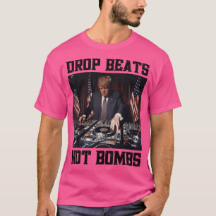 T-shirt Dj Trump Sur Les Tourne-disques Lâche Les Bataille