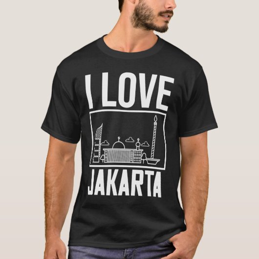 T-shirt Djakarta Skyline (Devant)