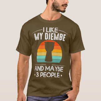 T-shirt Djmebe Vintage Music Player Musicien Goblet Drum