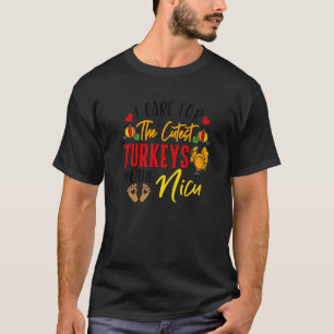 T-shirt Dlyo Je M'Occupe Des Dindons Les Plus Cuttes Thank