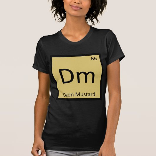 T-shirt Dm - Chimie de la Moutarde de Dijon Symbole du Tab (Devant)