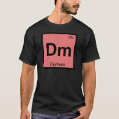 T-shirt Dm - Durham North Carolina Chemistry City Symbole (Devant)