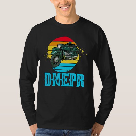 T-shirt Dnepr 650 Cc - Moto Soviétique Avec Sidecar (Devant)