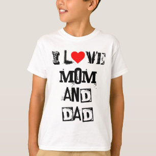 T-shirt DNF I Love Maman and Papa KIDS