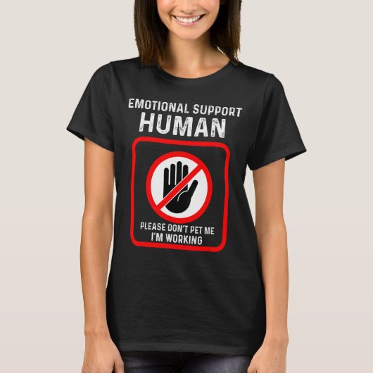 T-shirt Do Emotional Support Human Halloween Costume (Devant)