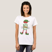 T-shirt do-it-yourself Elf Noël Famille Correspondances (Devant entier)