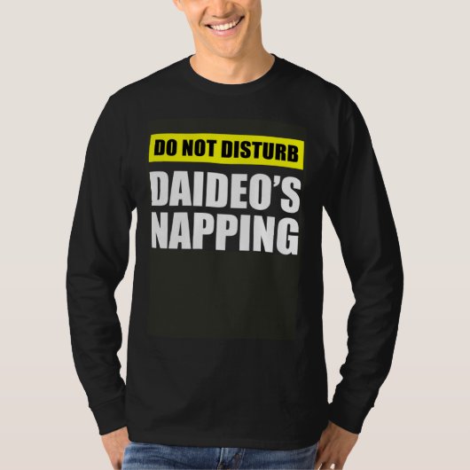 T-shirt Do Not Disturb Daideo s Napping (Devant)