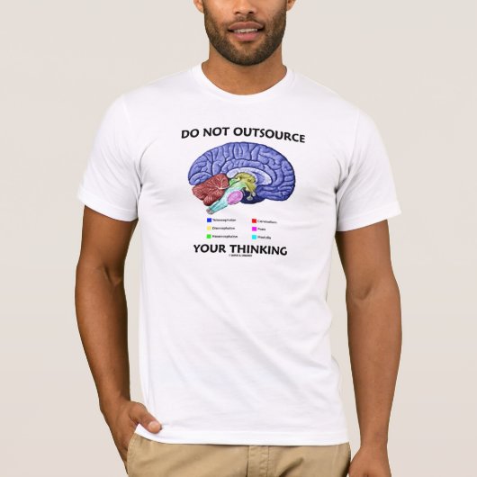 T-shirt Do Not Outsource Your Thinking (Devant)