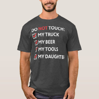 T-shirt Do Not Touch Funny Papa