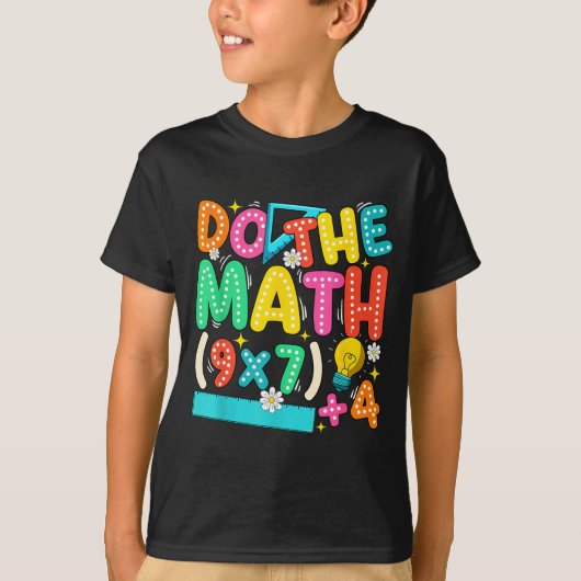 T-shirt Do The Math 67 Meme Funny Six Seven Teacher (Devant)