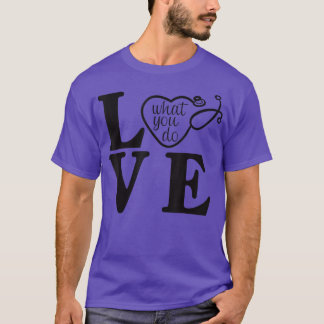 T-shirt Do What You Love Motivation Inspiration Quote Vint