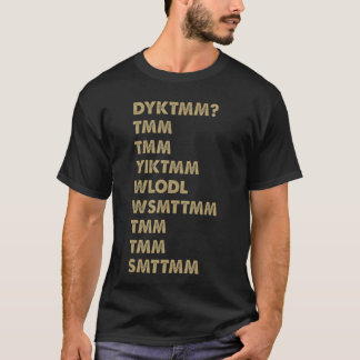 T-shirt Do You Know The Muffin Man DYKTMM Funny Nostalgic 