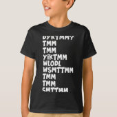 T-shirt Do You Know The Muffin Man Dyktmm Nostalgia Funny  (Devant)