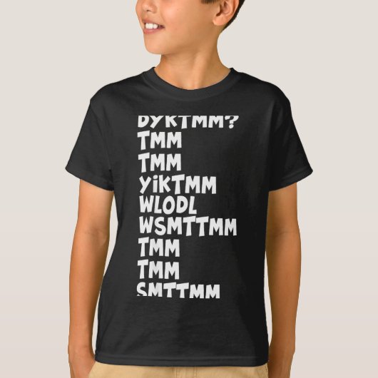 T-shirt Do You Know The Muffin Man Dyktmm Nostalgia Funny  (Devant)