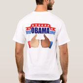 T-shirt d'Obama : 2012 Obama - respect (Dos)