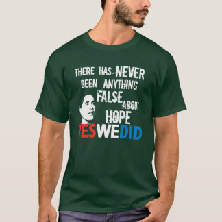T-shirt D'Obama faux espoir jamais