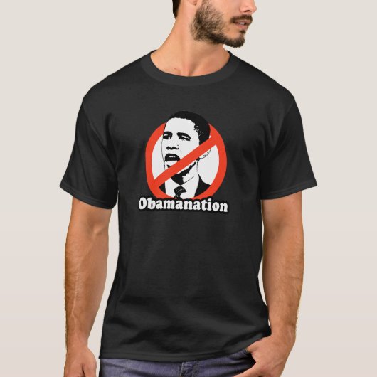 T-SHIRT D'OBAMANATION/ANTI-OBAMA (Devant)