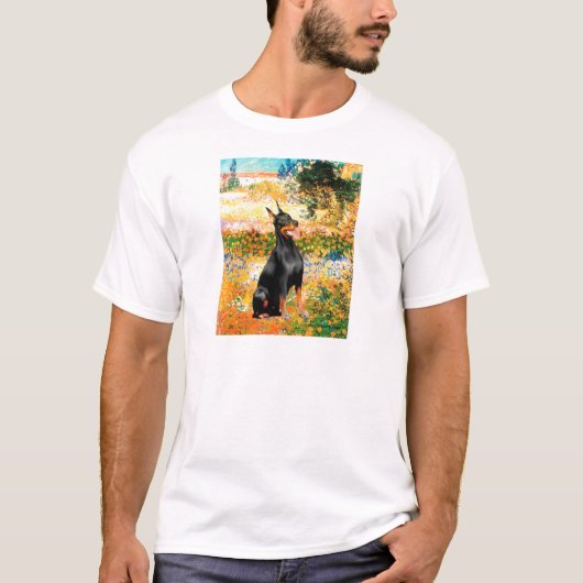 T-shirt Doberman 1 - Jardin (VG) (Devant)