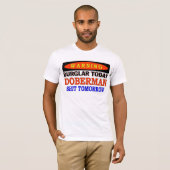 T-SHIRT DOBERMAN AVERTISSEMENT (Devant entier)