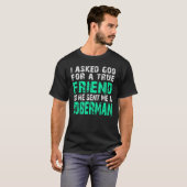 T-shirt Doberman Chien Doberman Véritable Ami (Devant entier)