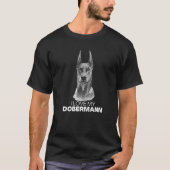 T-shirt Doberman Chien J'Aime Mon Doberman (Devant)