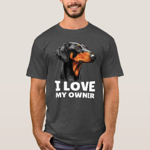 T-shirt Doberman Chien Propriétaire d'animal de compagnie