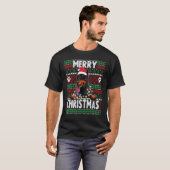 T-shirt Doberman Christmas Lights Chien Xmas Pyjama 1 (Devant entier)