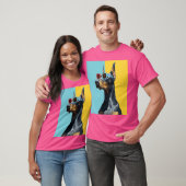 T-shirt Doberman cool avec des lunettes de soleil (Unisexe)