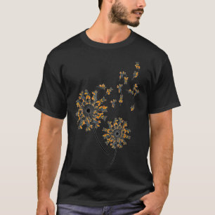 T-shirt Doberman Flower Fly Dandelion Funny Dog Lover For
