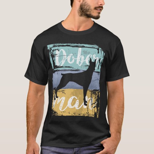 T-shirt Doberman Gift - Chien Doberman Vintage rétro (Devant)
