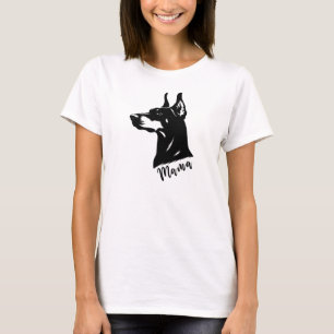 T-shirt Doberman Mama, Dobe Maman