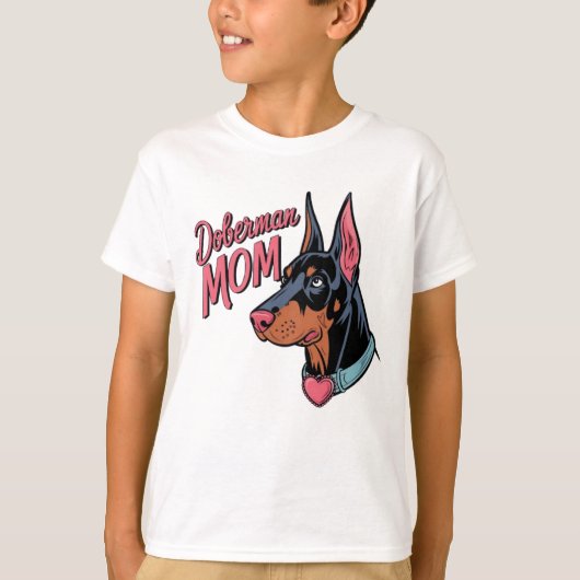 T-shirt Doberman Maman (Devant)