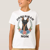 T-shirt Doberman Maman Jamais (Devant)