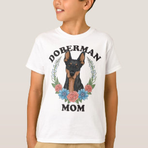 T-shirt Doberman Maman Jamais