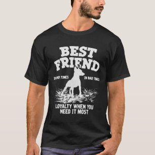 T-shirt Doberman Meilleur Ami Fidélité Quand Vous En Avez