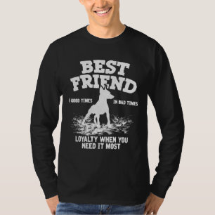 T-shirt Doberman Meilleur Ami Fidélité Quand Vous En Avez