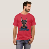 T-shirt Doberman Papa (Devant entier)