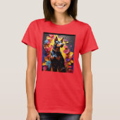 T-shirt Doberman Papa Maman (Devant)