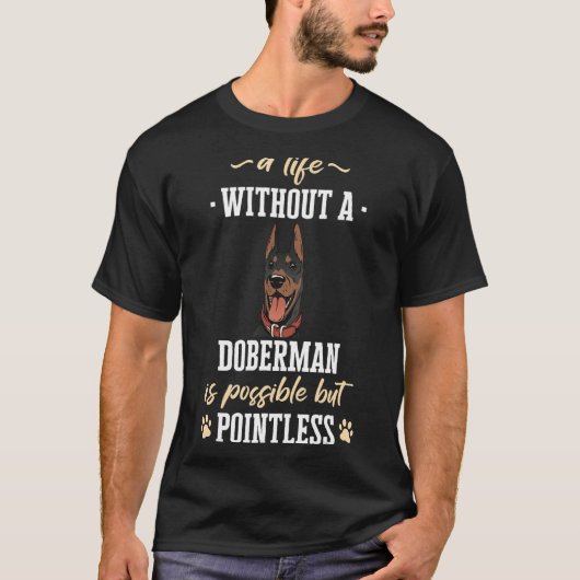 T-shirt Doberman Pinscher Chien (Devant)