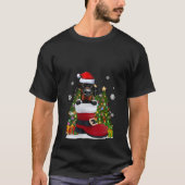 T-shirt Doberman Pinscher dans la chaussure Noël du Père N (Devant)