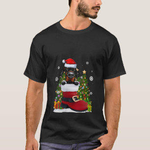 T-shirt Doberman Pinscher dans la chaussure Noël du Père N