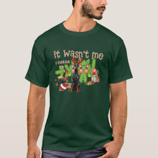 T-shirt Doberman Pinscher malicieux C'était pas moi rétro 