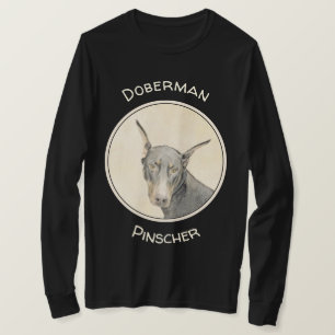 T-shirt Doberman Pinscher Peinture - Art Chien original