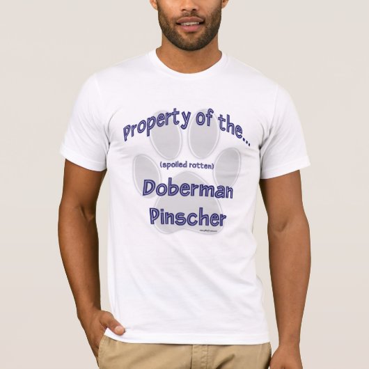 T-shirt Doberman Pinscher, propriété (Devant)