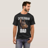 T-shirt Doberman Pinscher Tee Best Doberman Dad Ever Dog (Devant entier)