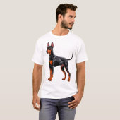 T-shirt Doberman Pinscher vibrant (Devant entier)
