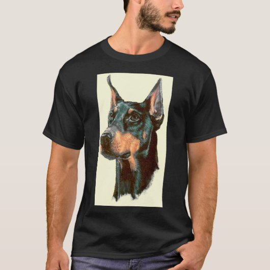 T-shirt Doberman sérieux 49 (Devant)